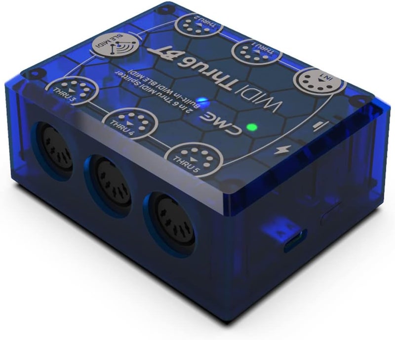 C M E WIDI Thru6 BT - 2-in-6-out MIDI Thru/Split with 5-pin DIN and Bluetooth MIDI - future-proof technology, high-speed transfer of all MIDI data, extreme accuracy for all MIDI devices - Image 3